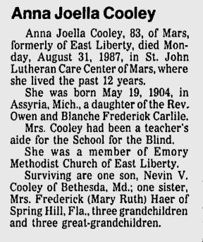 Joella Carlile Cooley